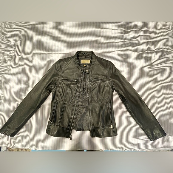 Michael Kors Leather Jacket - Picture 1 of 4